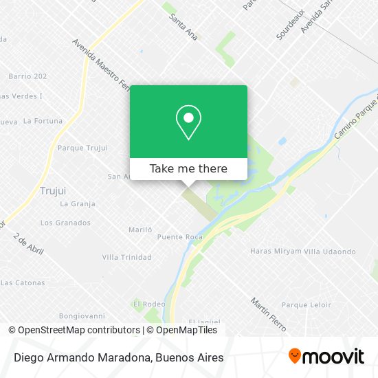 Diego Armando Maradona map