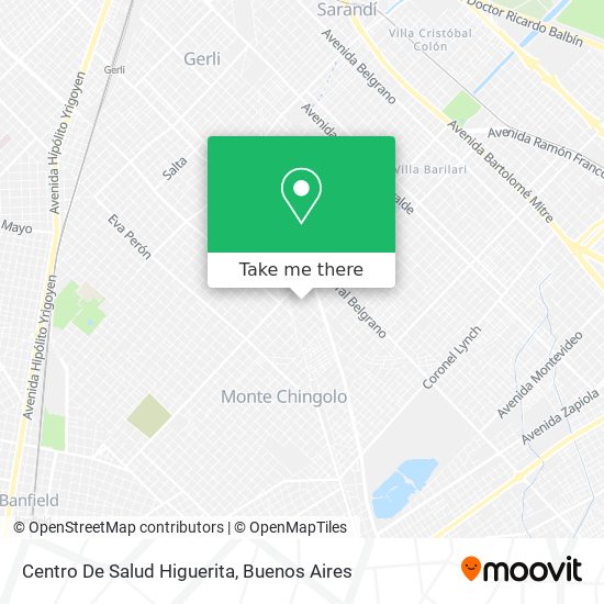 Centro De Salud Higuerita map