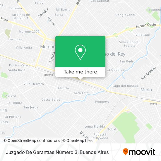 Juzgado De Garantías Número 3 map