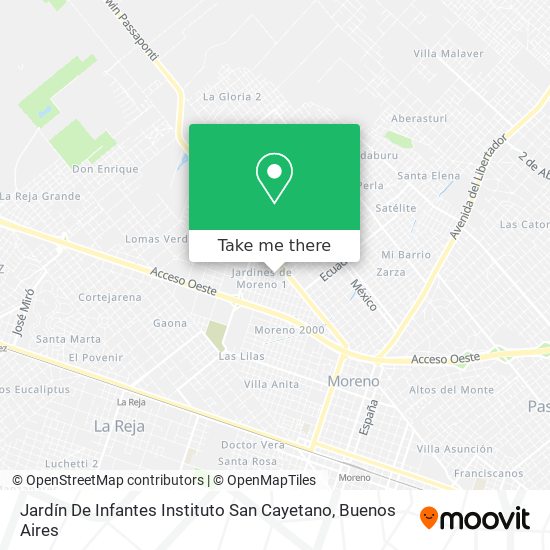 Jardín De Infantes Instituto San Cayetano map