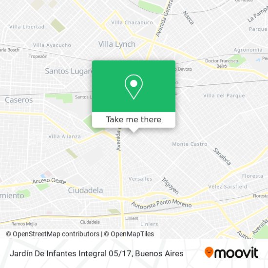 Mapa de Jardín De Infantes Integral 05 / 17