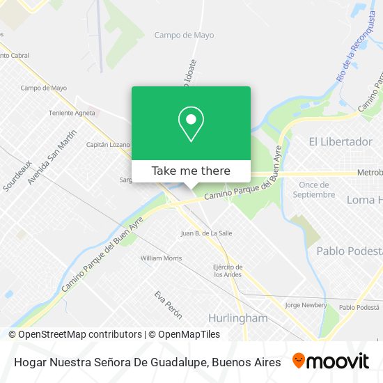Mapa de Hogar Nuestra Señora De Guadalupe