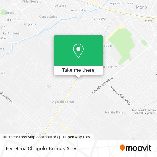 Ferretería Chingolo map