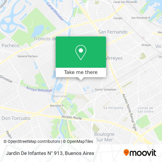 Jardín De Infantes N° 913 map