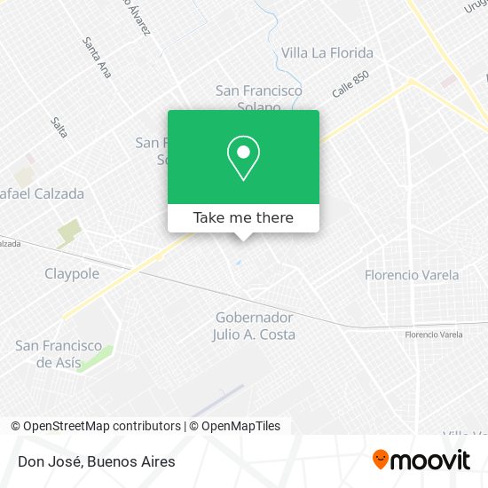 Don José map