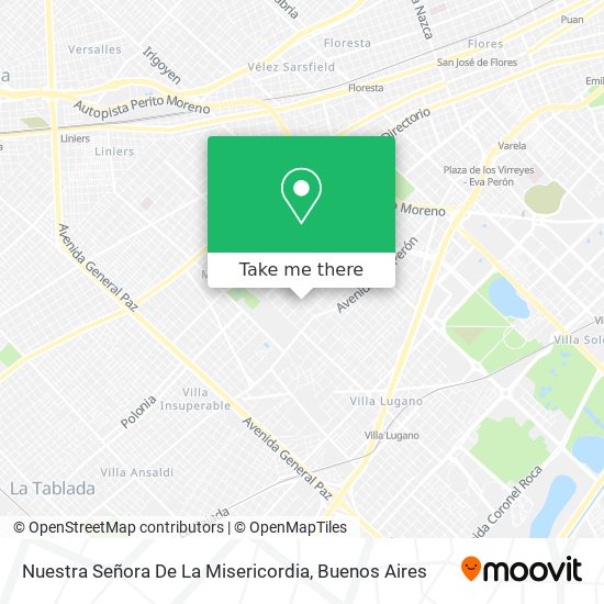 Nuestra Señora De La Misericordia map