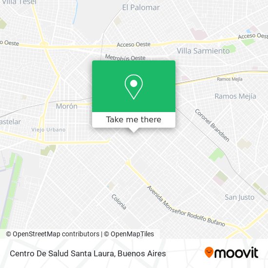 Mapa de Centro De Salud Santa Laura