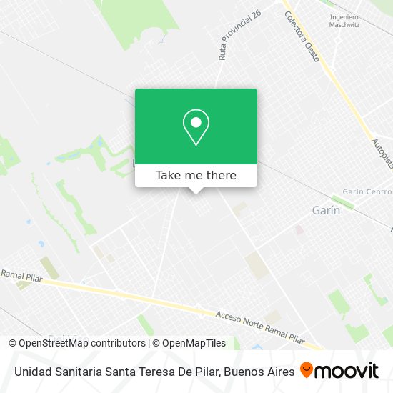 Mapa de Unidad Sanitaria Santa Teresa De Pilar