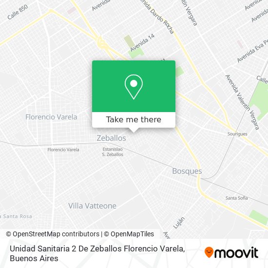 Unidad Sanitaria 2 De Zeballos Florencio Varela map
