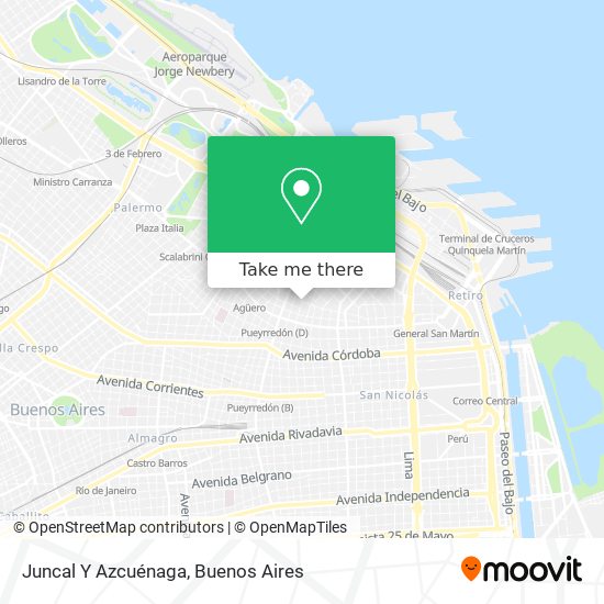Juncal Y Azcuénaga map