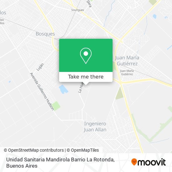 Mapa de Unidad Sanitaria Mandirola Barrio La Rotonda