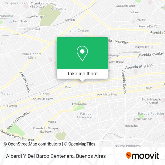 Mapa de Alberdi Y Del Barco Centenera