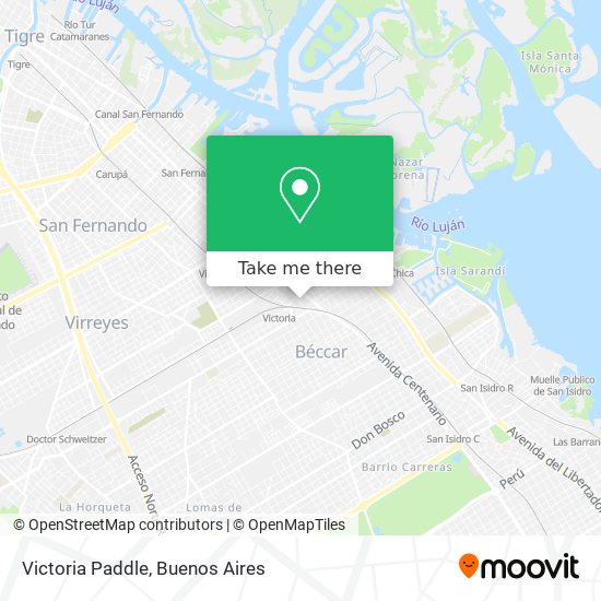 Victoria Paddle map