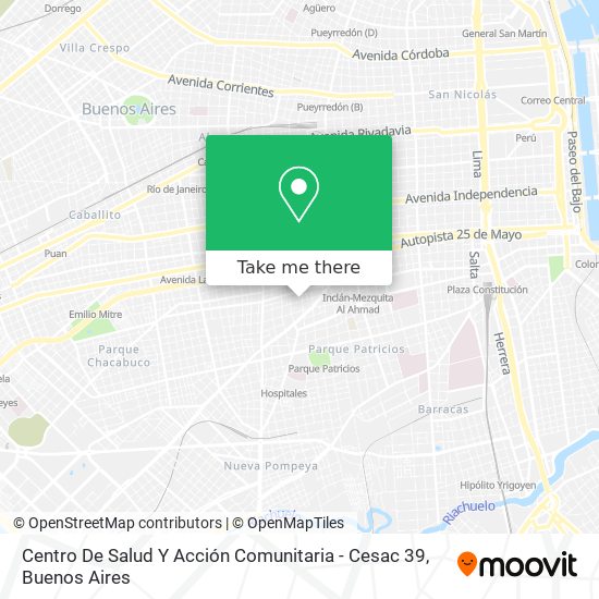 Mapa de Centro De Salud Y Acción Comunitaria - Cesac 39