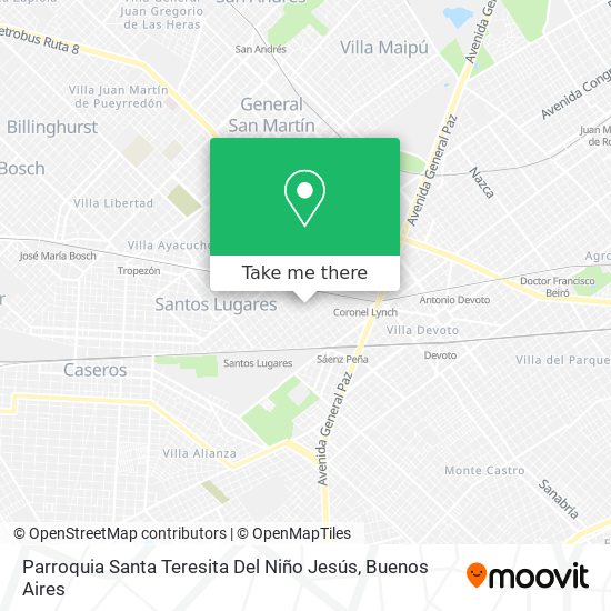 Parroquia Santa Teresita Del Niño Jesús map