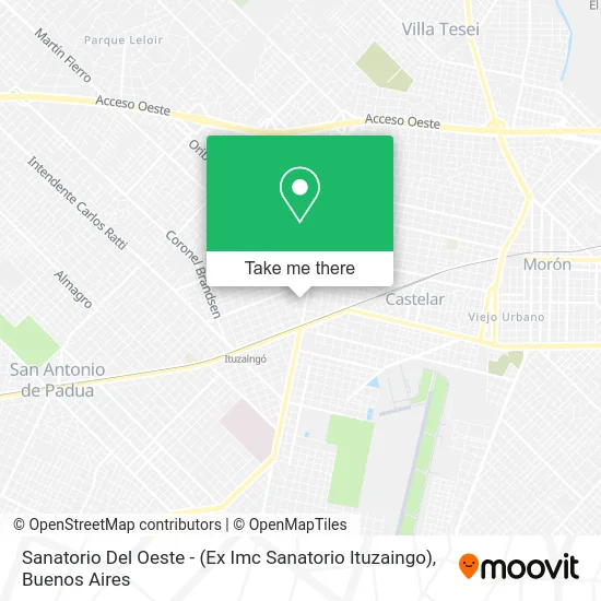 Sanatorio Del Oeste - (Ex Imc Sanatorio Ituzaingo) map
