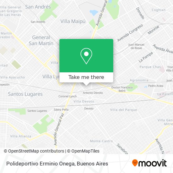 Polideportivo Erminio Onega map