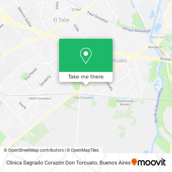 Clinica Sagrado Corazón Don Torcuato map
