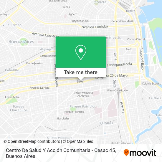 Centro De Salud Y Acción Comunitaria - Cesac 45 map