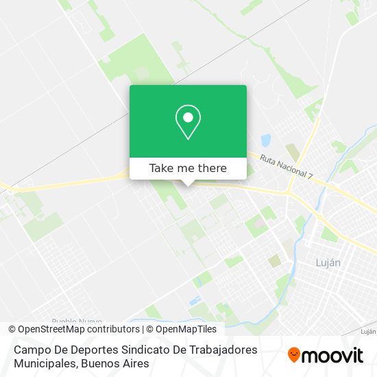 Campo De Deportes Sindicato De Trabajadores Municipales map