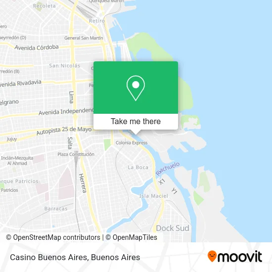Mapa de Casino Buenos Aires