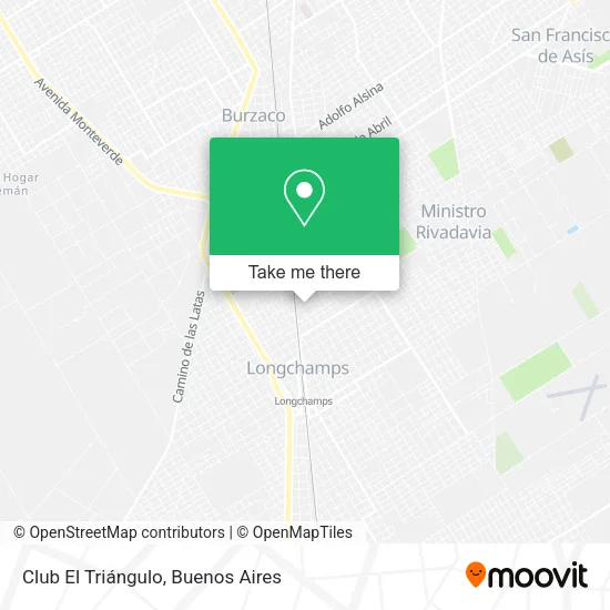 Club El Triángulo map