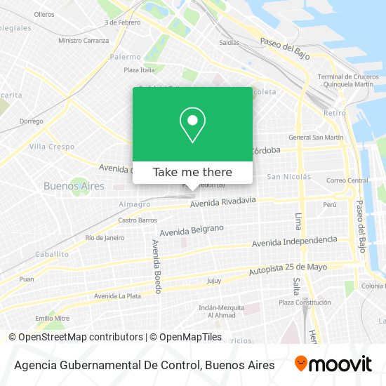 Mapa de Agencia Gubernamental De Control