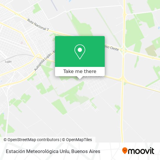 Estación Meteorológica Unlu map