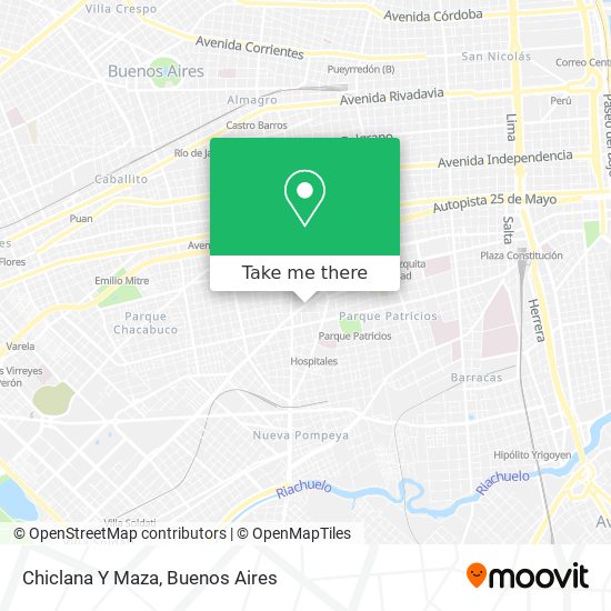 Mapa de Chiclana Y Maza