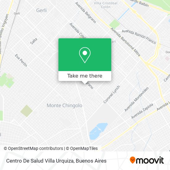 Centro De Salud Villa Urquiza map