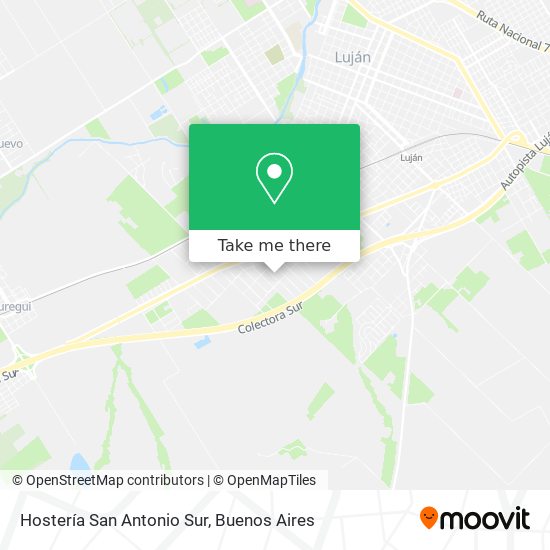 Hostería San Antonio Sur map