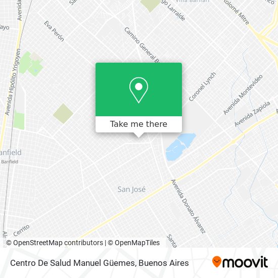 Mapa de Centro De Salud Manuel Güemes