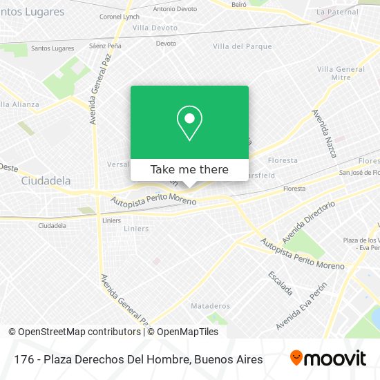 176 - Plaza Derechos Del Hombre map