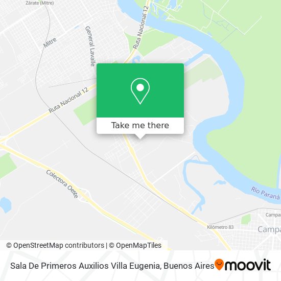 Sala De Primeros Auxilios Villa Eugenia map