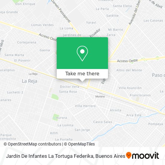 Jardín De Infantes La Tortuga Federika map