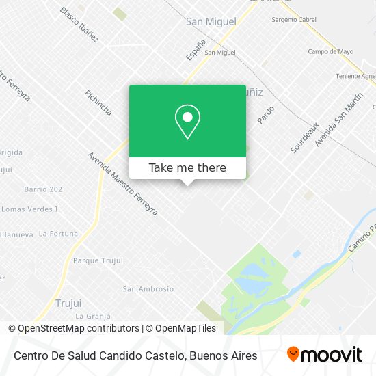 Centro De Salud Candido Castelo map