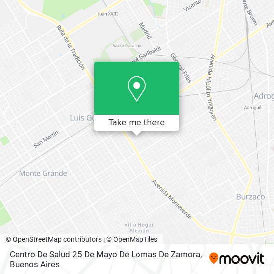 Centro De Salud 25 De Mayo De Lomas De Zamora map