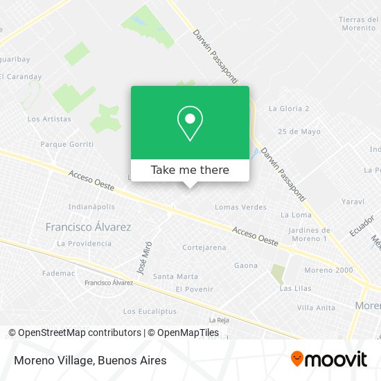 Moreno Village map