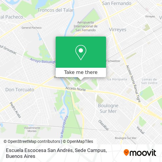 Escuela Escocesa San Andrés, Sede Campus map