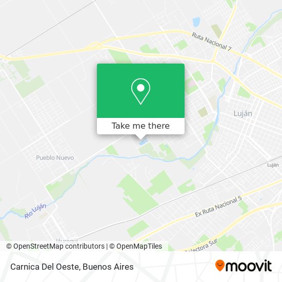 Carnica Del Oeste map