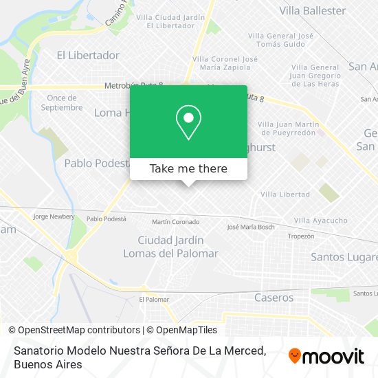 Mapa de Sanatorio Modelo Nuestra Señora De La Merced