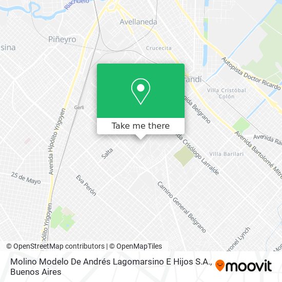 Molino Modelo De Andrés Lagomarsino E Hijos S.A. map