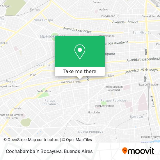 Cochabamba Y Bocayuva map