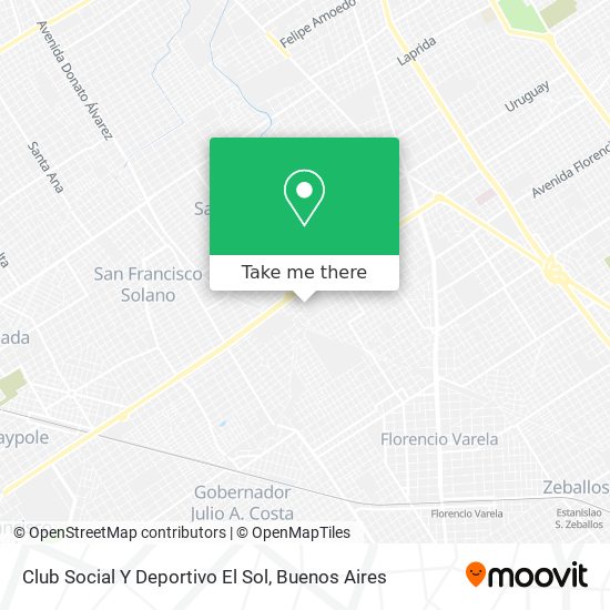 Club Social Y Deportivo El Sol map
