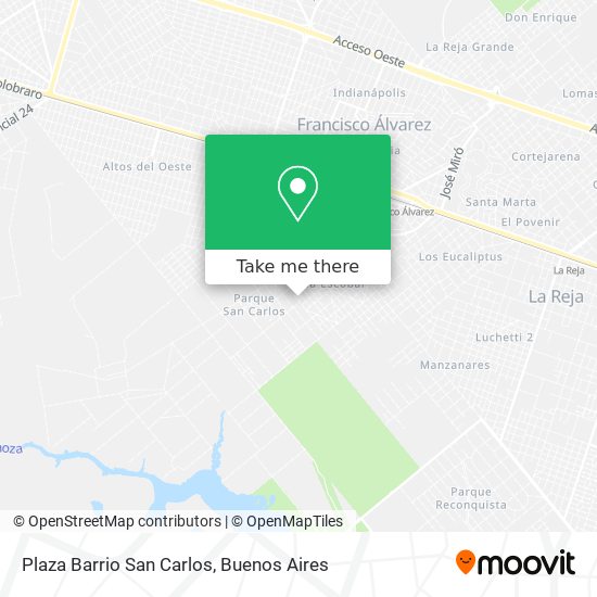 Plaza Barrio San Carlos map