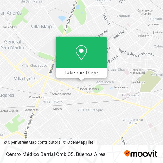 Centro Médico Barrial Cmb 35 map