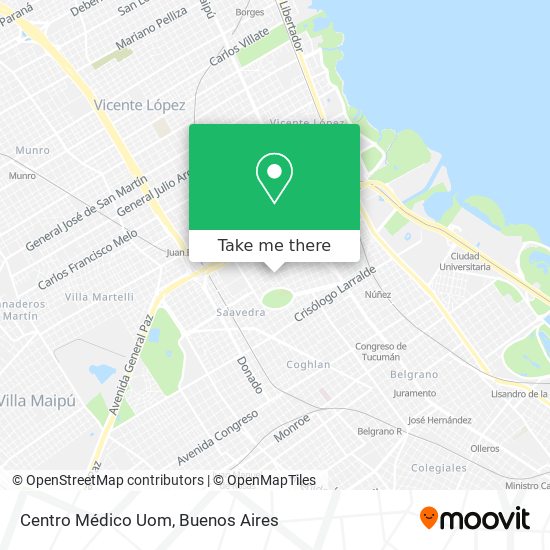 Mapa de Centro Médico Uom