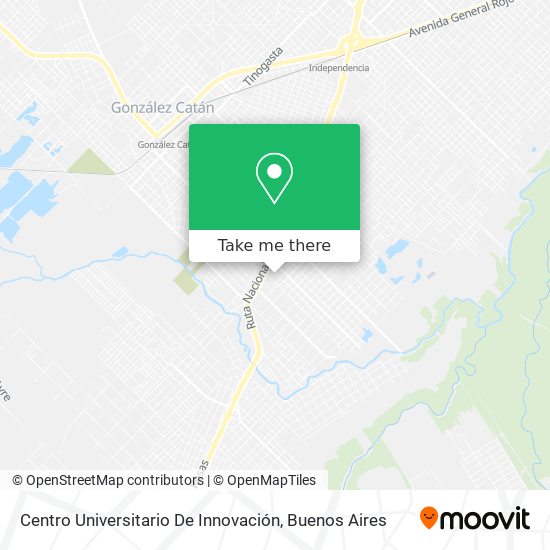 Mapa de Centro Universitario De Innovación