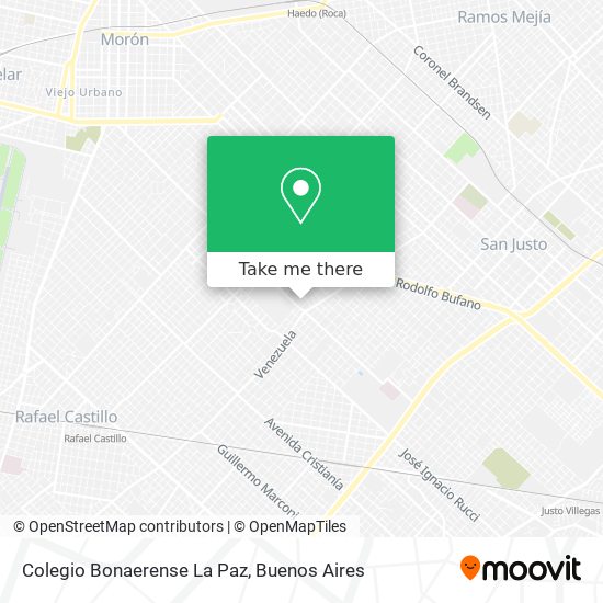 Colegio Bonaerense La Paz map