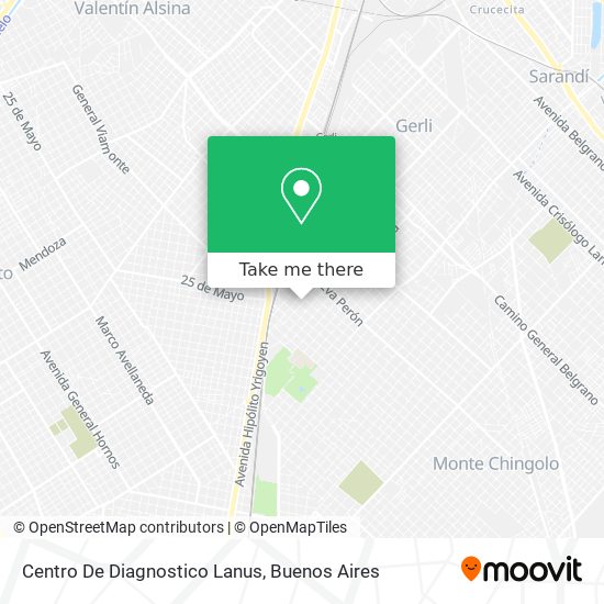 Centro De Diagnostico Lanus map